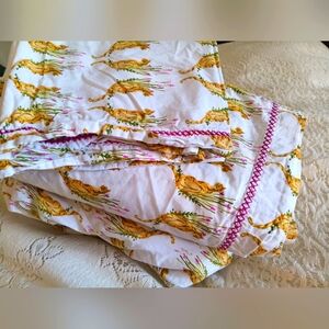 3 Pc Set OpalHouse Bengal Tiger Cat Kitty Twin Sheet Fitted Pillowcase Cotton